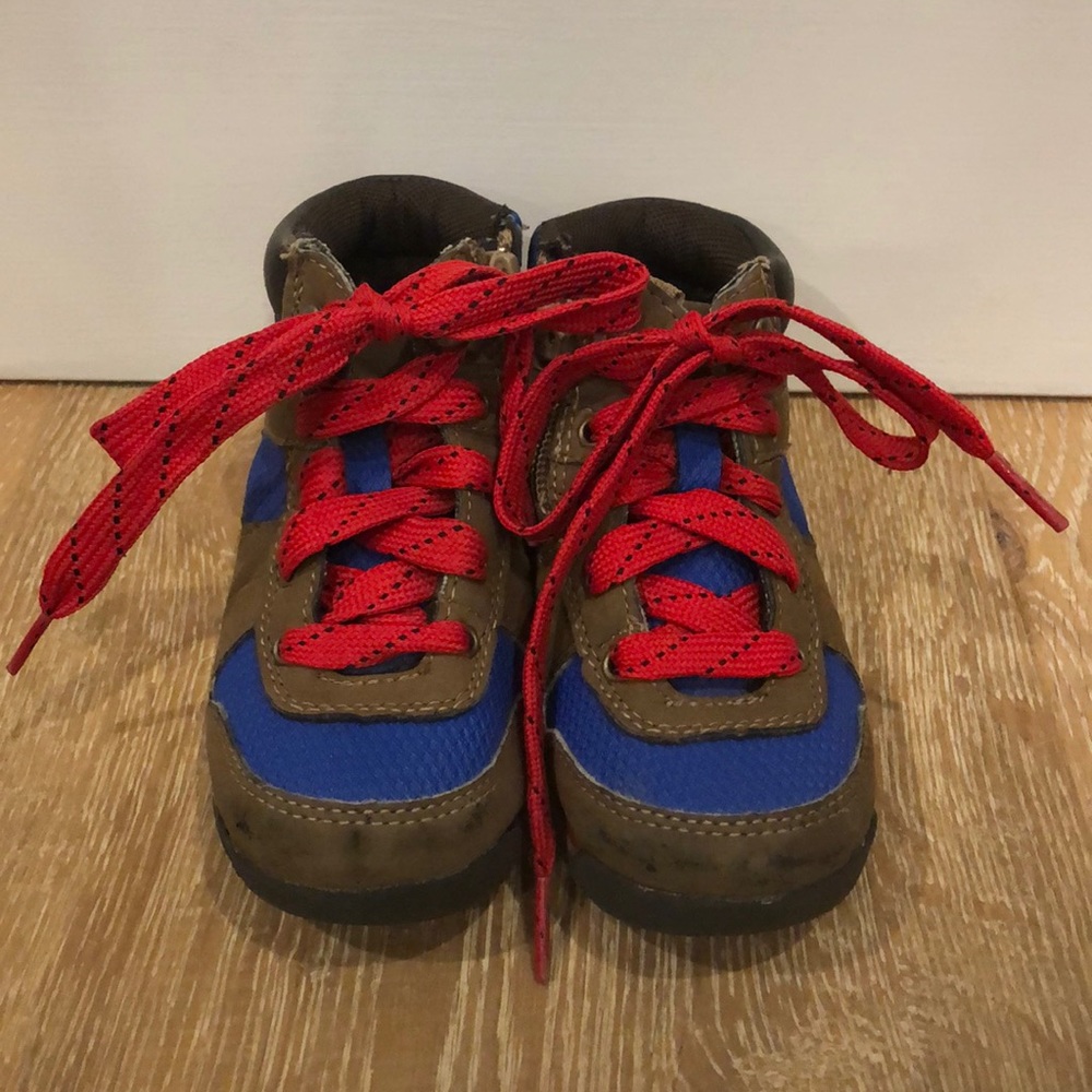 Adorable baby boys hiking boots
